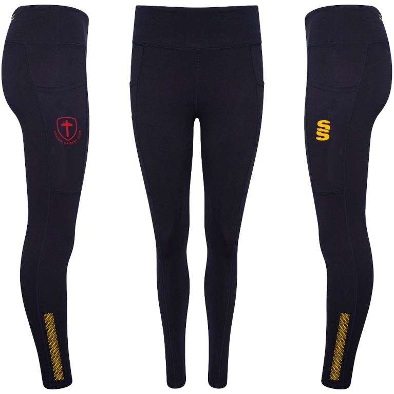 Women's Performance Full Length Leggings : Navy