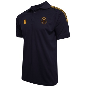 Colton CC Dual Solid Colour Polo : Navy